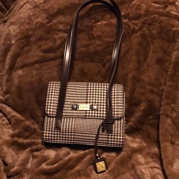 Lauren Ralph Lauren Handbags - Ralph Lauren houndstooth handbag /purse.